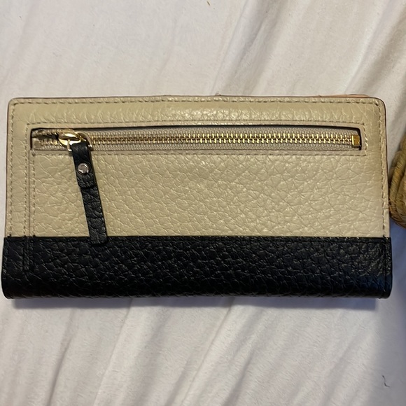 Kate spade-Cream and black leather wallet - Picture 4 of 4